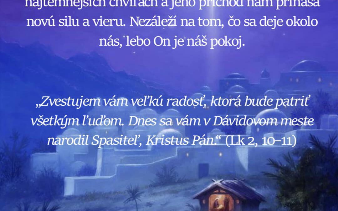 POŽEHNANÉ VIANOČNÉ SVIATKY VÁM PRAJÚ VAŠI KŇAZI